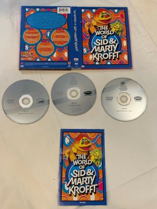 The World Of Sid & Marty Krofft (3 - Disc Box Set W/insert) Rare Oop Hr Pufnstuf
