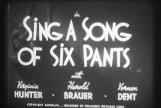 16mm Film - Sing A Song Of Six Pants - 1947 - The Three Stooges