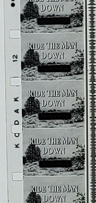 16mm Film Ride The Man Down 1952 Western Rod Cameron Brian Donlevy