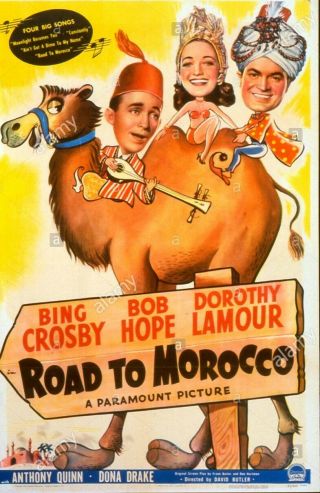 16mm Feature Road To Morocco Bob Hope Bing Crosby Dorothy Lamour 1942
