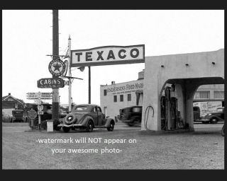 Vintage Texaco Gas Station Photo Pumps 1930s Service Station Oregon Motor Oil