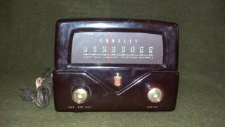 Vintage Rare Crosley Model Du - Uhfp Uhf Tv Converter Bakelite Vacuum Tubes