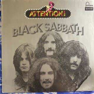 Black Sabbath – Attention : 1972 Vinyl Lp Rare German Import 6438 057 Vg,