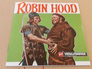 1956 Robin Hood B - 378 Viewmaster Made In Belgium 3 Reels And Booklet