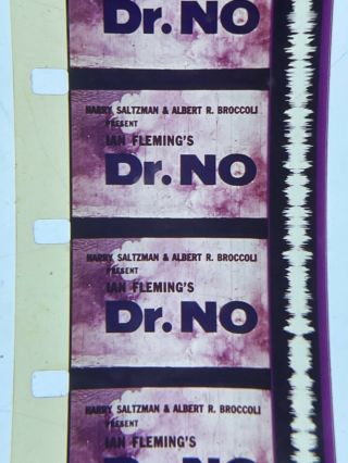 16mm Sound Color Theatrical Trailer Dr No 007 James Bond Classic Full 100” 1962