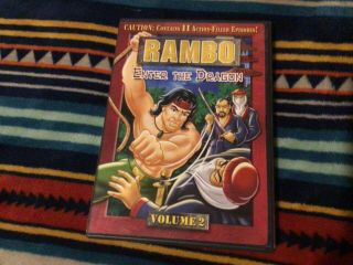 Rambo,  Vol.  2,  Enter The Dragon,  Dvd Cartoon Animated Series,  Rare Oop 1986