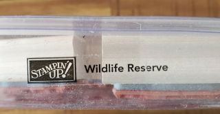 EUC Rare Stampin Up WILDLIFE RESERVE Rubber Stamps 14 ANIMALS Bird BEAR Deer 3