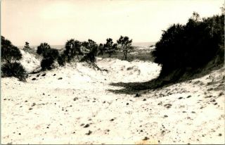 Vintage Rppc Postcard Port St.  Joe Florida " Sand Dunes "
