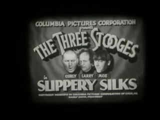 16mm Sound Short 3 Stooges " Slippery Silks " 800 
