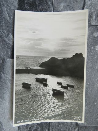 Vintage 1930s Hope Cove Sunset Real Photo Postcard