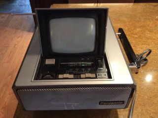 Vintage Panasonic Portable Television Tv / Radio Am Fm Tr - 5050c Very Rare