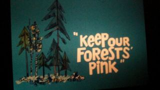 16mm Film Cartoon Pink Panther In " Keep Our Forests 