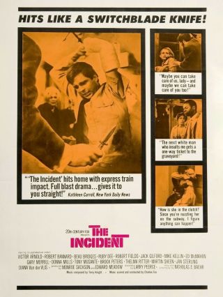 16mm The Incident (1967).  Rare B/w Feature Film.