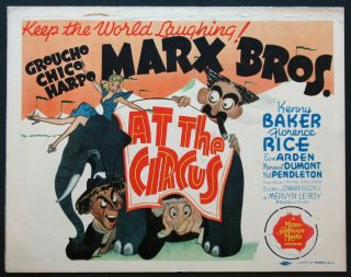 16mm At The Circus (1939).  Marx Bros.  B/w Feature Film.
