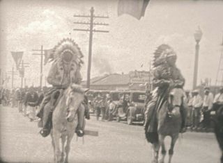 16mm HOME MOVIE Rode Day O Rodeo and Native Americans 1920s 3