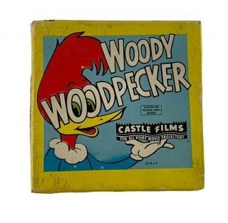 8 Mm B & W Sound 521 Castle Films Woody Woodpecker Hot Rod Huckster 1954