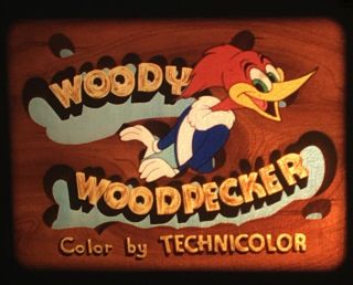 Loan Stranger Early Woody Woodpecker Cartoon Technicolor 16mm Film Walter Lantz