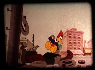 LOAN STRANGER Early Woody Woodpecker Cartoon Technicolor 16mm Film Walter Lantz 3
