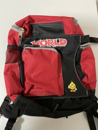 World Industries Backpack Skateboard Flameboy Rare Red Skate