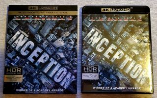 Inception 4k Ultra Hd,  Blu - Ray,  Rare Oop Slipcover Nolan Dicaprio Page