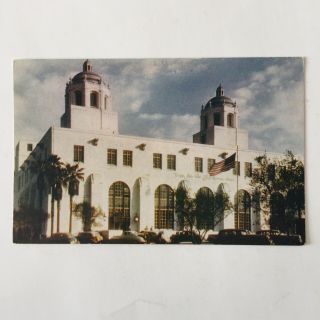 United States Post Office Terminal Annex Los Angeles California Vintage Postcard