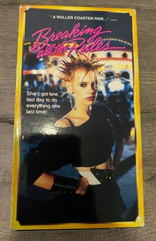 Breaking All The Rules (vhs 1984) 80s Cult Movie Rare World Punk - Fast Ship