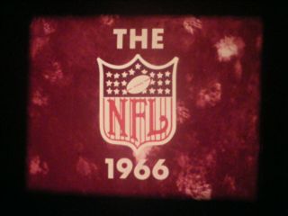 16mm Sound - " The Nfl 1966 " - Year - End Highlights - Table Training Foods - Pete Rozelle