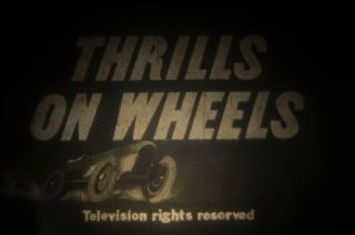 Vintage 16mm Film Thrills On Wheels 1930s - 50s,  Motorcycles,  Oval Track,  Roller
