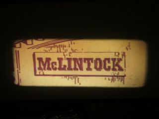 16mm Scope Theatrical Feature John Wayne " Mclintock " Vg Print In Ib Tech