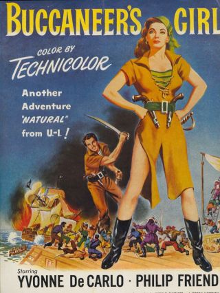 16mm Film - Buccaneer’s Girl 1950 Yvonne De Carlo Elsa Lanchester Complete Film