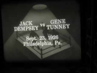 16mm The World Greatest Fights Castle Films Sound Gene Tunney Vs Jack Dempsey
