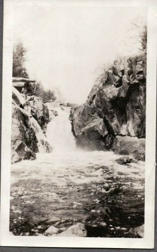 Vintage Photograph 1920s First Falls Escanaba River Iron Mountain Michigan Photo