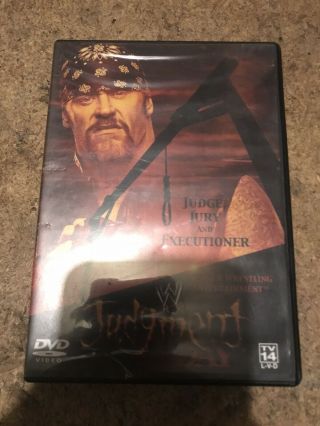Wwf Wwe Judgment Day 2002 Dvd Disc The Undertaker Hulk Hogan Rare