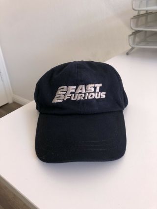 Vintage 2 Fast 2 Furious Hat Movie Promo Paul Walker Vtg Rare 60 Seconds Speed