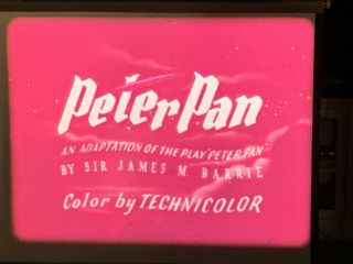 Walt Disney’s Peter Pan In 16mm Feature Film,  Bad Reddening