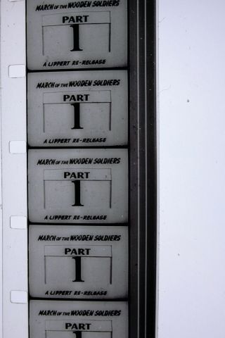 16mm Movie Film,  Laurel and Hardy,  March of the Wooden Soldiers,  hg69 2