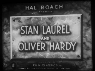 16mm Short Film: Laurel & Hardy " Tit For Tat " (1935)
