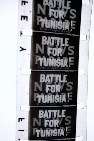 16mm Ww2 News Parade,  Battle For Tunisia,  Hg09