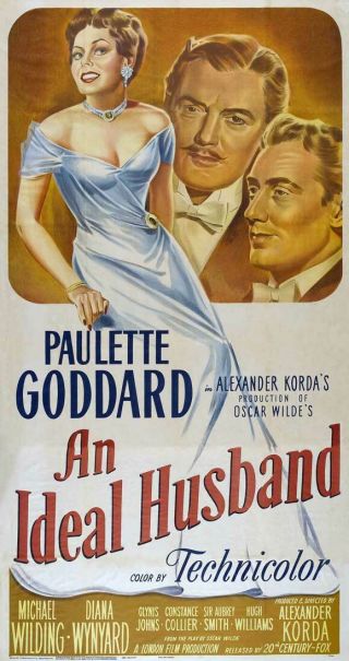 16mm Feature: An Ideal Husband - Paulette Goddard,  Glynis Johns (oscar Wilde)