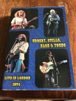 Rare Crosby,  Stills,  Nash & Young - Live In London 1974 Dvd - Csny Tour