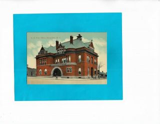 Vintage Postcard - U.  S.  Post Office,  Statesville,  North Carolina