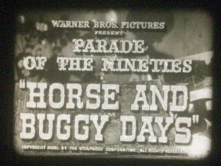 16mm Horse And Buggy Days Warner Brothers 1949 Corbet Eddie Foy Blackface Russel