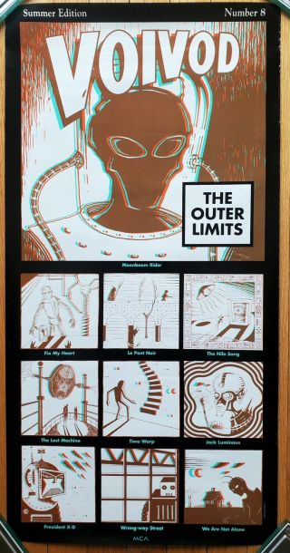 Voivod " The Outer Limits " Promo Poster Never Hung 15 " X30 " Metal Rare