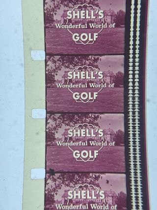 16mm Sound Shell’s Wonderful World Of Golf Network Print W/commercials1962 2300”
