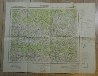 German Wwii Wehrmacht Soldier Military Map Rare War Relic
