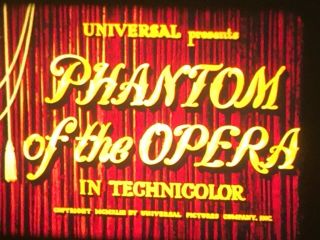 16mm Sound Feature Film - - " The Phantom Of The Opera " (1943) With Claude Rains