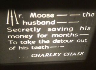 Vintage 16mm Movie Film Charley Chase Mighty Like A Moose 750ft Silent