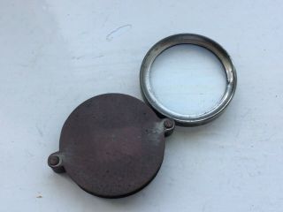 Old Small Vintage Magnifying Glass Map Stamp Reader Jewellers Loupe Etc