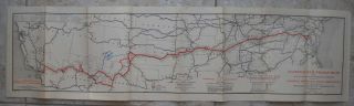 Antique 1915 Map,  National Old Trails Road