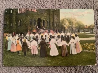 Vintage 1910 Postcard Of Western Penna.  Institute For Blind,  Pittsburgh,  Pa